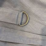 Uniqlo blue 100% cotton long sleeve shirt dress with belt M Photo 10