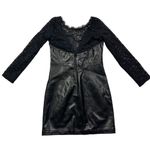 Free People  Colleen Women's Faux Leather & Lace Mini Dress XS Party Evening Photo 6