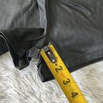 Chocolate USA Women’s paper bag faux leather shorts in black size Small Photo 4