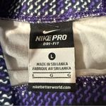 Nike  Pro Hyperwarm Cowl Neck Pullover Training Top Women’s Large Purple Nordic Photo 4