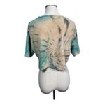 Full Tilt Zumiez Full Tilt Blue Tie Dye Celestial Moon Phase Cropped T-Shirt Size Medium Photo 4