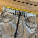 EXPRESS Gray Acid Washed Zip Up Denim Skirt 6 Photo 3