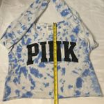 PINK - Victoria's Secret Victoria’s Secret PINK, Long Sleeve Blue/White Tie Dye Crop Top  L Casual  Boho Photo 7