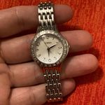 Timex Diamond Collection Women's Analog Watch Silver Toned Bracelet Band Photo 4