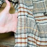 Joie  Plaid Wool Blend Shacket Fall Jacket Button Down Tan Brown Check Small Photo 6