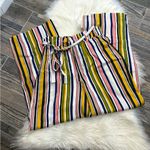 Mlle Gabrielle NWT  Stripe High Waist Wide Leg Pants Photo 0