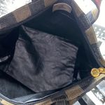 Fendi Authentic  Pequin Striped Tote Bag Leather Handles Photo 13