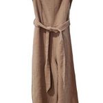 Line and Dot  small off the shoulder brown rimama wide leg jumpsuit Photo 0