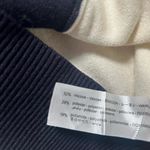 ZARA  Cream Cardigan Sweater – Navy Contrast Trim, Button Down, Size M Photo 2