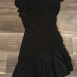 Black Ruffle Cocktail Dress Photo 0