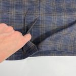 Liverpool NWT  Blue Plaid Print Stretch Pencil Skirt‎ Size 6P Photo 5