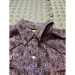 Wrangler Vintage Y2K‎  Western Pearl Snap Women’s Medium Purple Cowgirl Shirt Photo 3