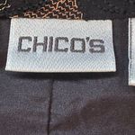 Chico's Chico,s Vintage Gold Black Brown Copper Embellishment Patches Zip Up Sz 2 Lined Photo 8