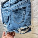 REWASH  Blue Distressed Jean Shorts Raw Hem Size 7 or size 28 Photo 7