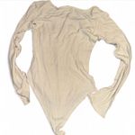 POL  Cream Bodysuit Top with Elegant Design Photo 2