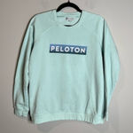 Peloton  teal crew neck sweatshirt Photo 0