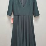 BHLDN  Anthropologie Valdis Emerald Green Mother Of The Bride Midi Dress 14 Photo 3