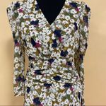 ASTR  Floral Ruched Waist Minidress Olive Floral S Photo 8