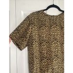 Allison Taylor  Womens Medium Silk Cheetah Print Top Photo 2