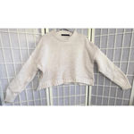 Jenni Kayne Boucle Cream Cotton Cocoon Quiet Luxury Minimalist Sweater Size XS Photo 3
