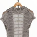 Rebecca Taylor Grey Chunky Cap Sleeve Open Knit Cardigan Sweater Wool Mohair XS Photo 4