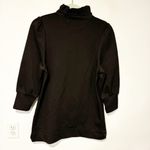 Pomander Place Tuckernuck Mini Dress Black Charlotte Terry High Neck Ruffle XS Photo 3