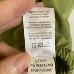 Ellen Tracy 🌞 Avocado Lime Green Drape Collared Sleeveless Blouse #Gr Photo 3