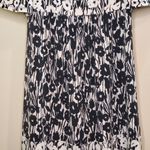 BCBG MaxAzria Black White Floral Jersey Dress XS Photo 6