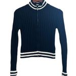 BDG Urban Outfitters Ribbed Knit Zip Up Jacket Sz S Photo 2