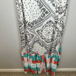 Davi & Dani  Paisley Border Print Ruffle Detail Maxi Dress Size M NWT Photo 5