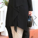 Annahariri After Frill high low black top Size 4 Photo 0