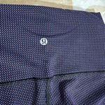 Lululemon  | Wunder Under Leggings Teeny Check Black Cerulean Blue |‎ Women's 6 Photo 2