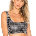NBD REVOLVE  tweed black and white cropped top Photo 0