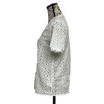 Guipure Lace Eyelet Crochet Blouse Women’s S Ivory Sheer Boho Fairy Cottegecore White Photo 3