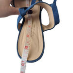 Club Monaco Wrap Sandals Aelena Size 7 Blue Suede Heeled Photo 8