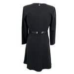 Kate Spade Bow Waist Ponte Dress Black Knee Length Long Sleeve Size Large Photo 5