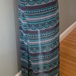 Jella Couture NWT green tribal maxi skirt Photo 0