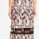 Foxiedox  Jasmine Floral Pleated Lace Trim Midi Dress Size S Photo 1