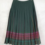 Pendleton Vtg  Wool Pleated Skirt Size 10 Heritage Preppy Dark Academia Old Money Photo 0