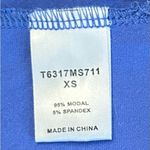 Tart  Women’s XS Blue Flowy Tank Top Cinched on Side Photo 7