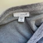 J.Jill Pure Gray Velour V-neck Oversized Sweater Small Tall Photo 8