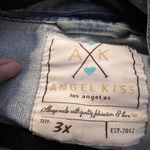 Angel Kiss  Women’s Distressed Denim Jacket - Size 3x Photo 5