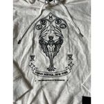 Harry Potter Official NYC New York Griffin Hoodie Dumbledore Hogwarts Oatmeal XS Black Photo 1