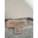 Philosophy Woman 2X Plus Size Tunic Dress Medallion Print Boho Stretch S Sleeve Photo 8