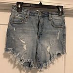 Insane Gene Shorts Women Size Medium Blue Cut Off Denim Jean American Distressed Photo 0