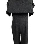 Jovani Jumpsuit Black sparkle tinsel off the shoulder Photo 1