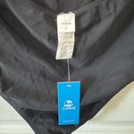 Cup she One Piece Black Swimsuit Cut Out Cross Back V Neck Ruched High Cut L NWT Photo 9