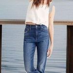 Madewell NWOT Chic Western The High-Rise Slim Boyjean G7686 Preppy Painted 27 Photo 0