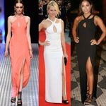 Versace x Riacheulo pink maxi cutout sleeveless high slit dress size 40 US XS Photo 1