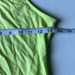 Aveto High neck tank top in neon yellow / green size small Photo 4
